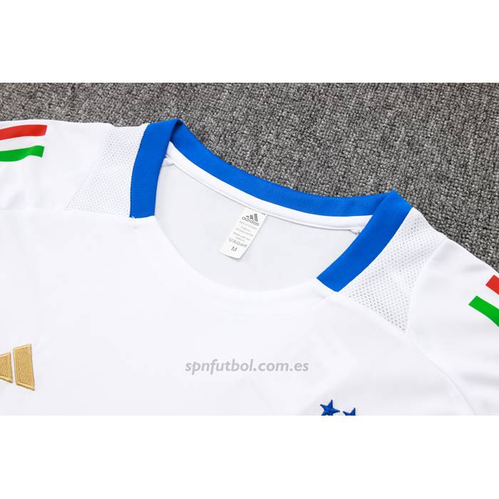 Chandal del Italia Manga Corta 2024-2025 Blanco - Pantalon Corto